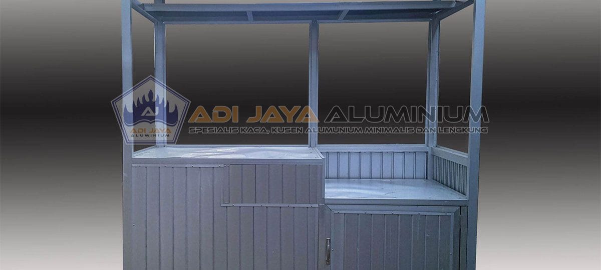Gerobak Aluminium Minimalis