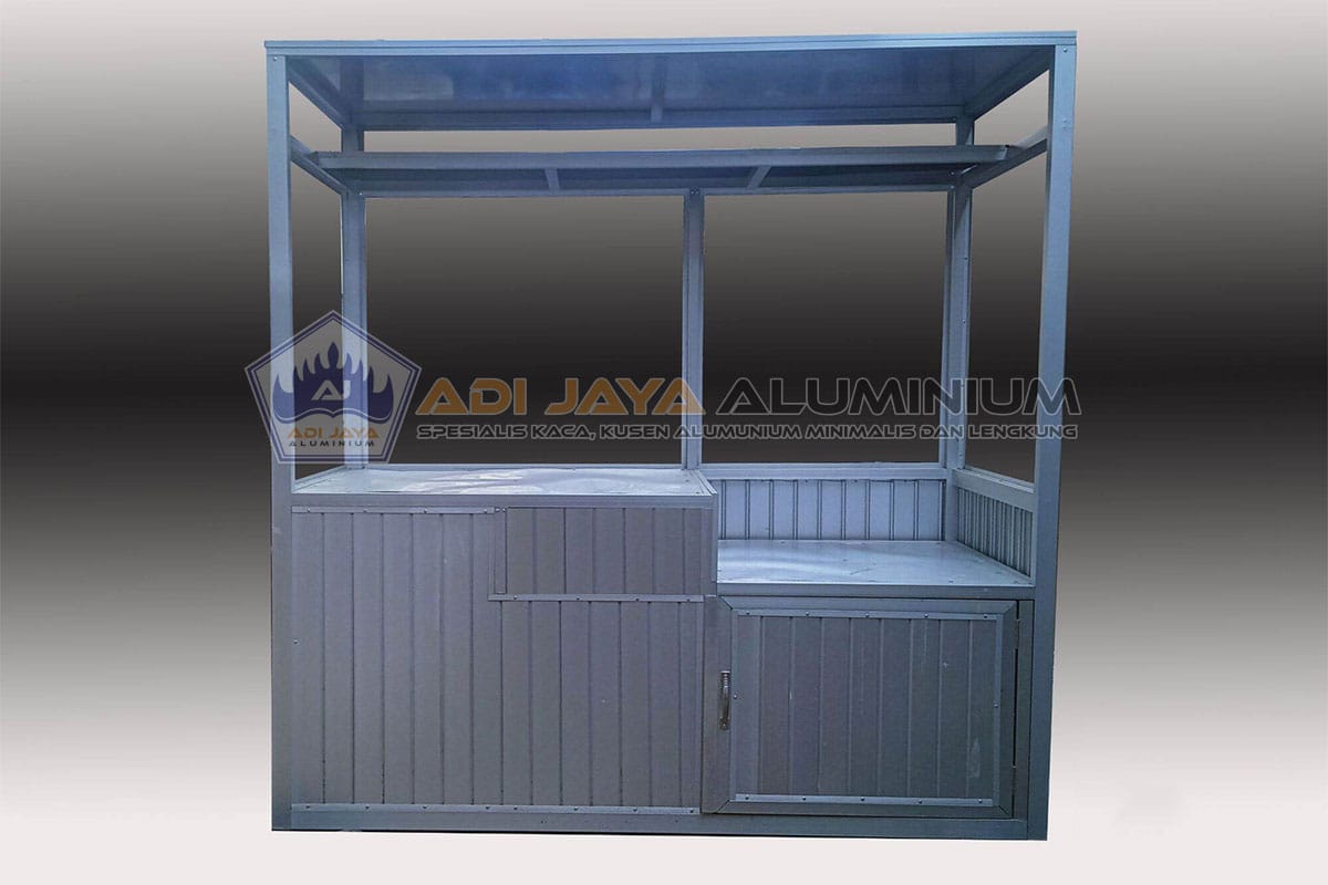 Gerobak Aluminium Minimalis