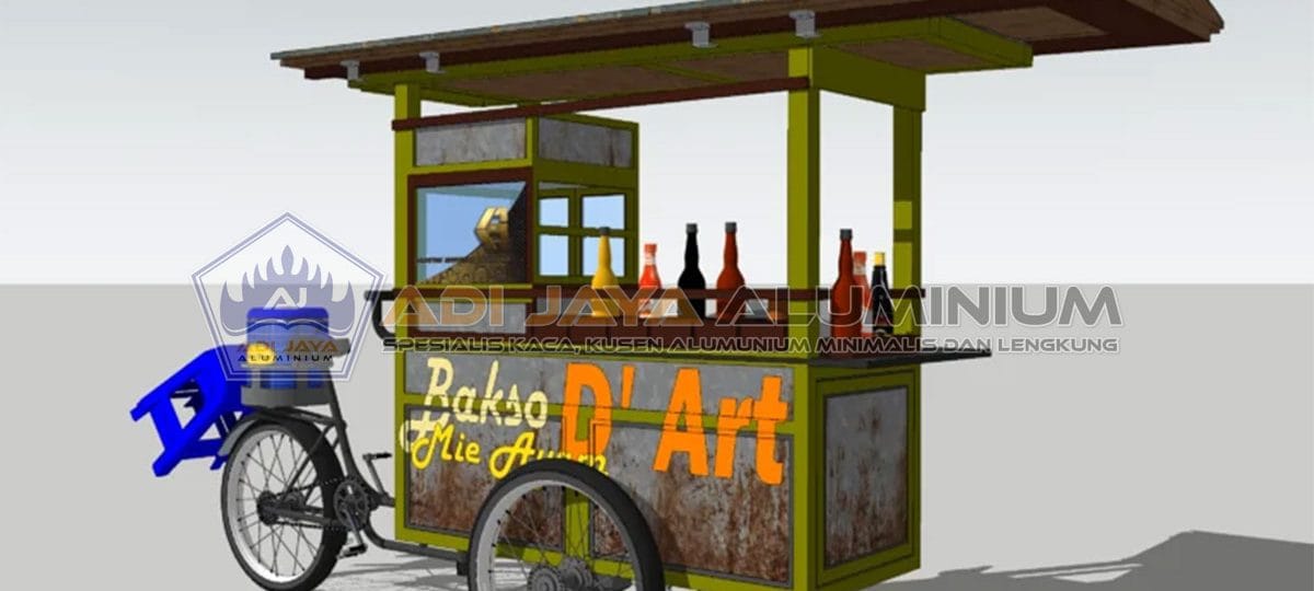 Gerobak Angkringan Aluminium