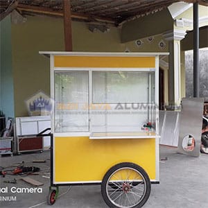 Gerobak Angkringan Aluminium