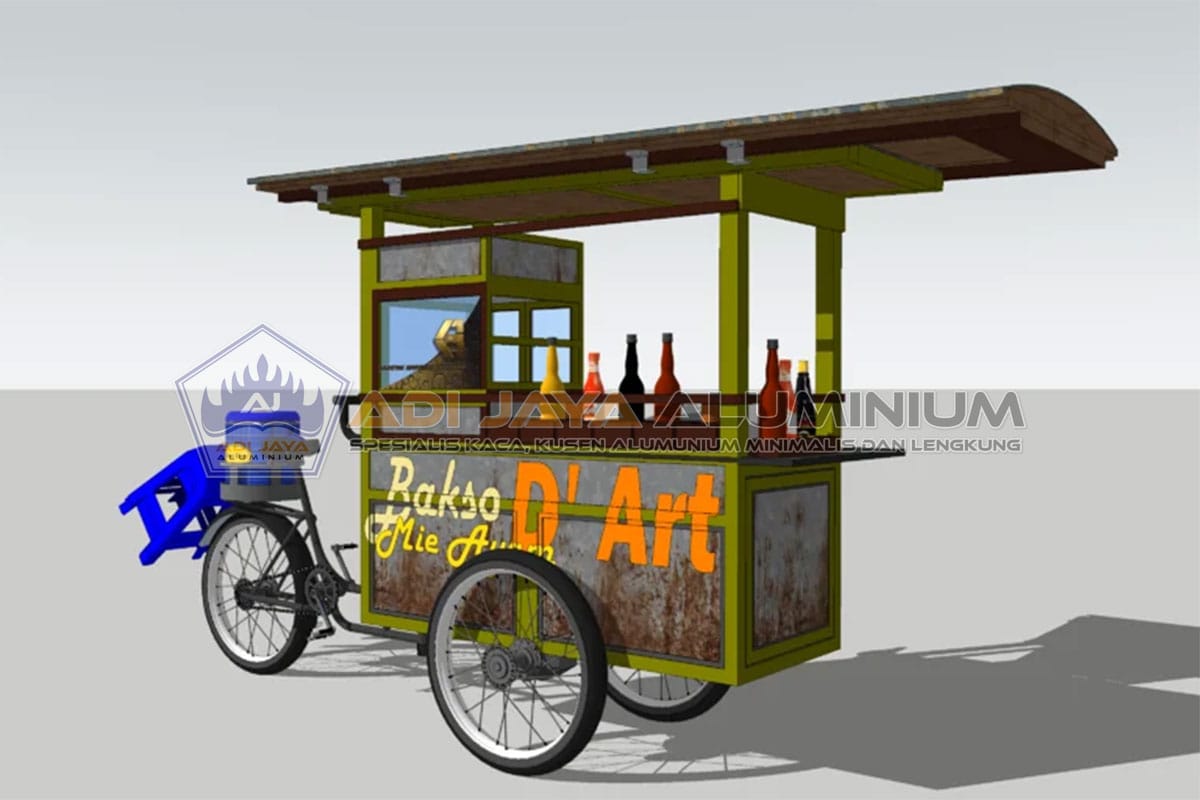 Gerobak Angkringan Aluminium