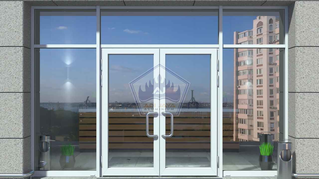 Jasa Pintu Kaca Ruko Minimalis Desain Modern Terbaru