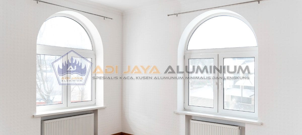Jendela Aluminium Lengkung