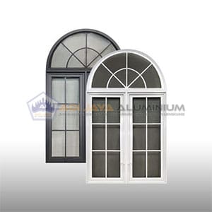 Jendela Lengkung Aluminium