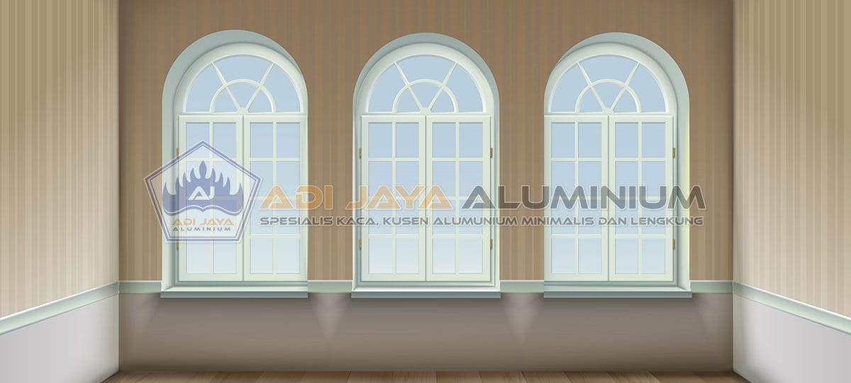 Jendela Lengkung Aluminium