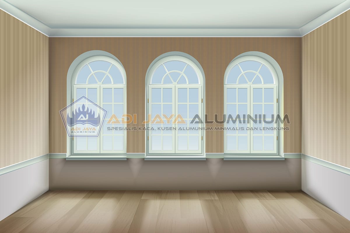Jendela Lengkung Aluminium: Desain Unik, Futuristik, Tahan Lama Jendela Lengkung Aluminium
