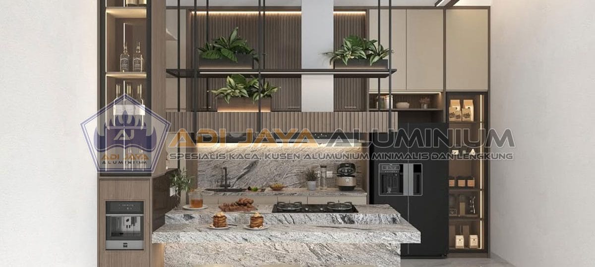 Kitchen Set Aluminium Frameless