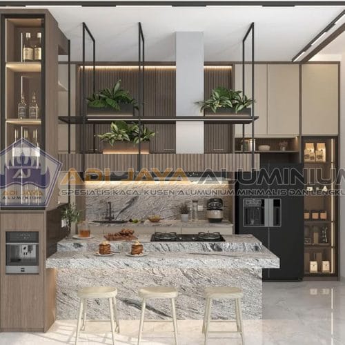 Kitchen Set Aluminium Frameless: Desain Modern Dapur Minimalis
