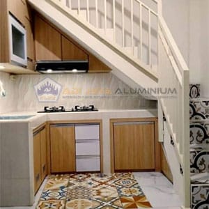 Kitchen Set Bawah Tangga Aluminium