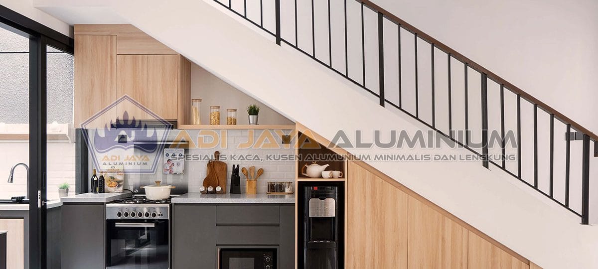 Kitchen Set Bawah Tangga Aluminium