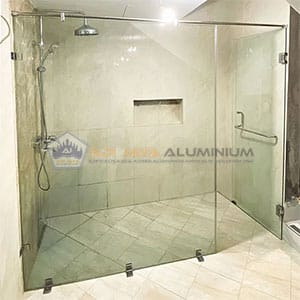 Partisi Kaca Tempered Kamar Mandi
