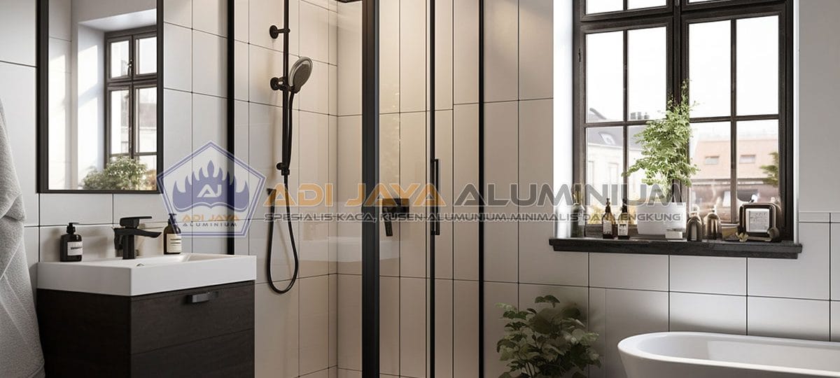 Partisi Kaca Tempered Kamar Mandi