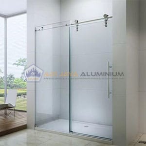 Partisi Kaca Tempered Kamar Mandi