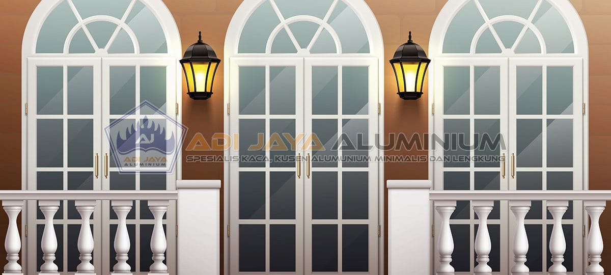 Pintu Aluminium Lengkung