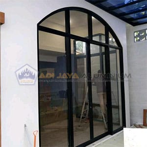 Pintu Aluminium Lengkung