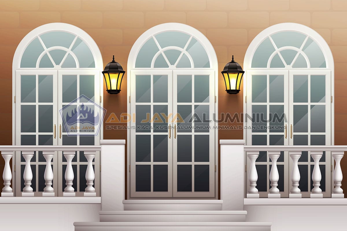 Pintu Aluminium Lengkung: Jenis, Keunggulan, Biaya Pemasangan Pintu Aluminium Lengkung