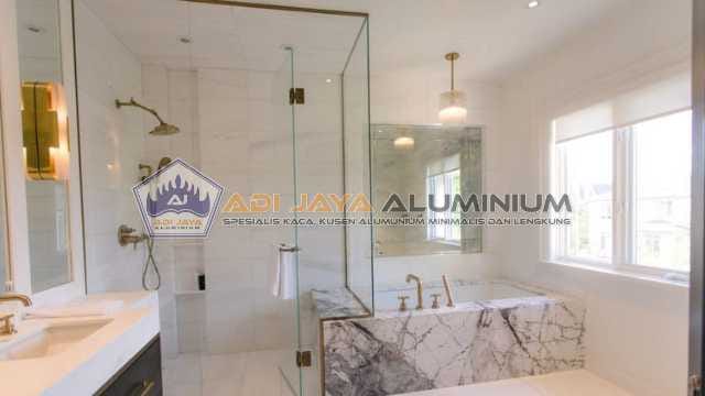 penyekat kaca tempered kamar mandi