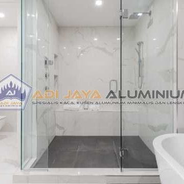 Tukang kaca tempered shower screen anti jamur bergaransi Tangerang