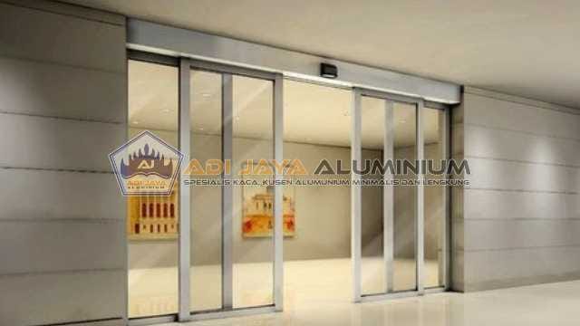 Tukang kaca tempered pintu geser otomatis sensor gerak Jakarta